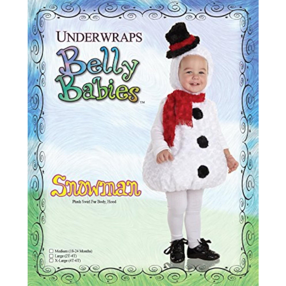 Belly Babies Snowman Plush Costume Child Toddler 18-24 Months Unisex Halloween